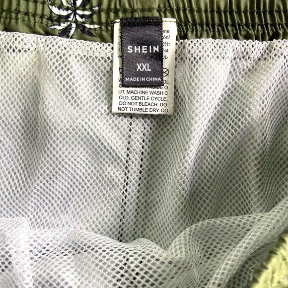 Manfinity Lot Of 2 Swim Shorts Tropical Drawstrings Pockets Mens Size XXL New - Picture 13 of 16